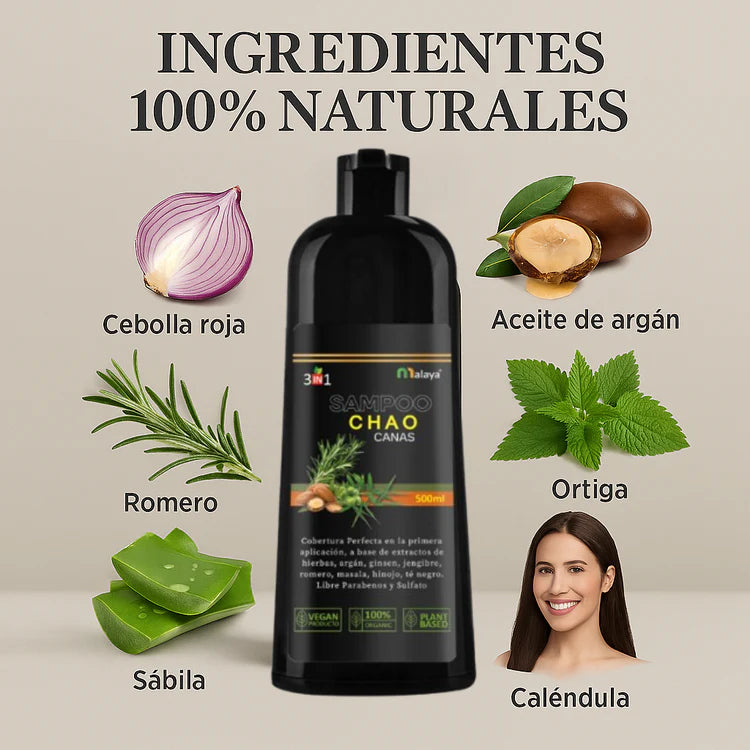 SHAMPOO CHAO CANAS +TRATMIENTO