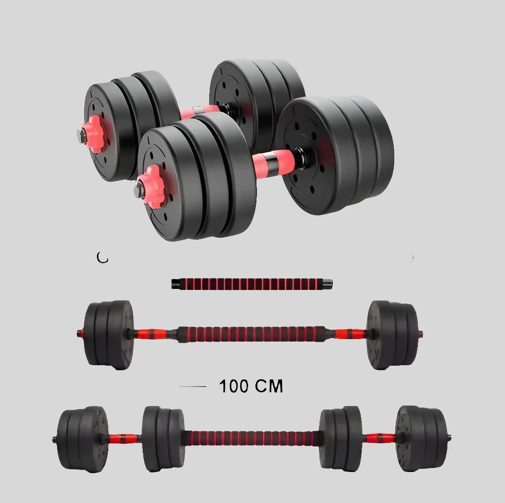 KIT MANCUERNA 20KG 8 DISCOS