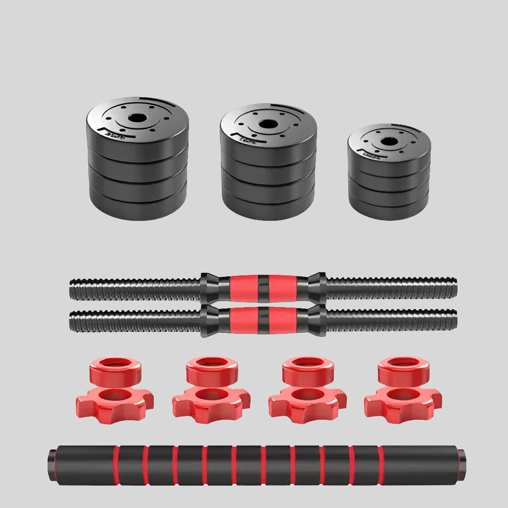 KIT MANCUERNA 20KG 8 DISCOS