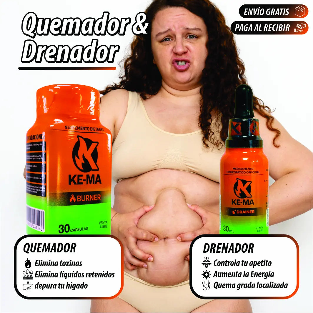 Quemador + Drenador (Gratis Potencializador Sexual)