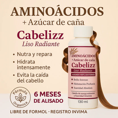 AMINOÁCIDOS 130ML LISO POR 6 MESES PERFECTO PARA TU LISO 100%
