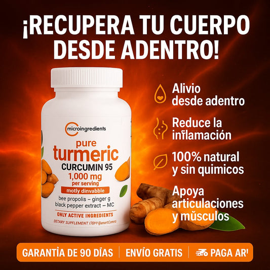 Curcuma Desinflama tu cuerpo desde la primera semana.
