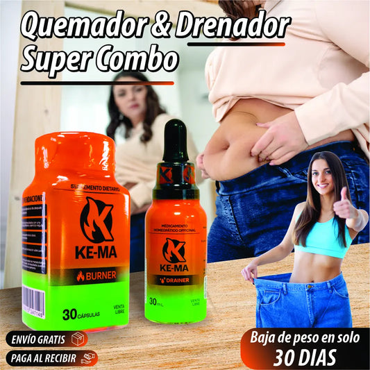Quemador + Drenador (Gratis Potencializador Sexual)