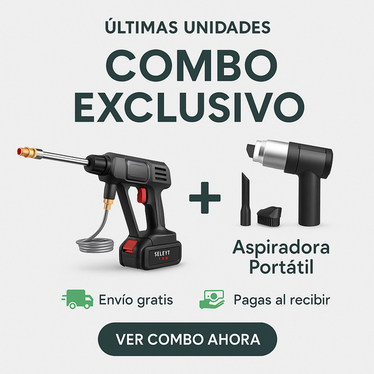 Combo Hidrolavadora + aspiradora